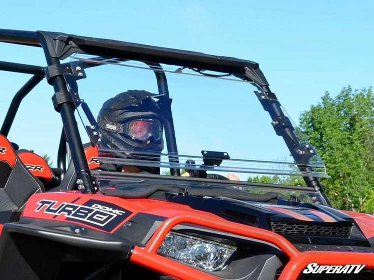SuperATV Polaris RZR Pro XP Turbo Scratch Resistant Flip Windshield (2016-2018 Year) - Image 4