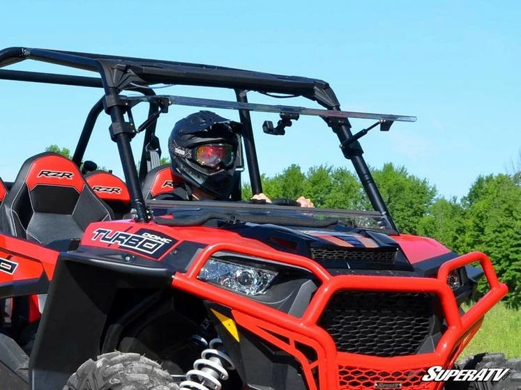 SuperATV Polaris RZR Pro XP Turbo Scratch Resistant Flip Windshield (2019+) - Image 7