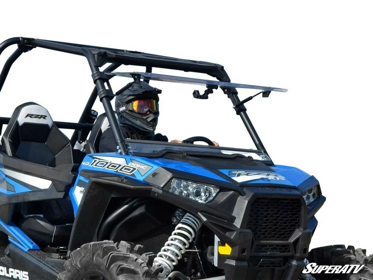 SuperATV Polaris RZR Pro XP Turbo Scratch Resistant Flip Windshield (2019+)