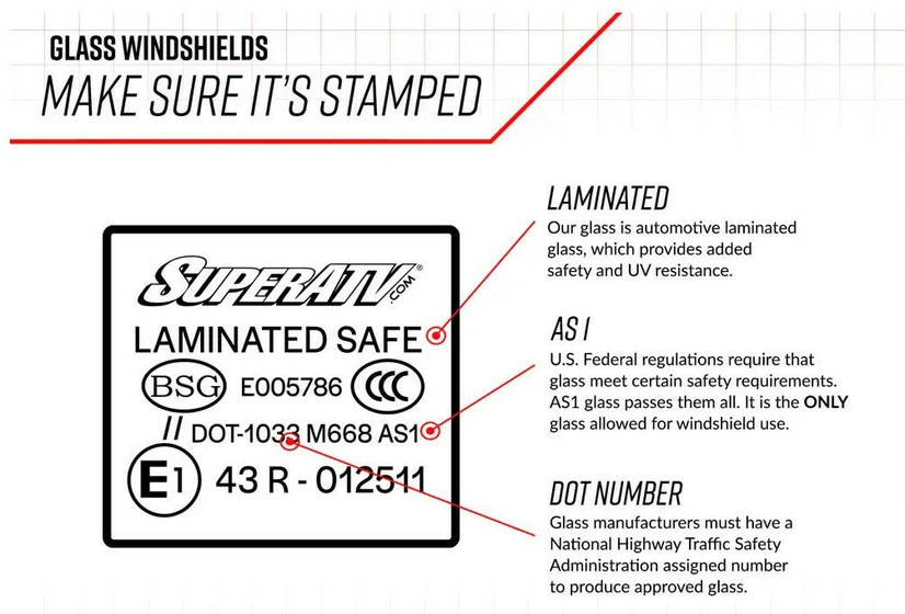 SuperATV Polaris RZR Trail S 900 Glass Windshield - Image 12