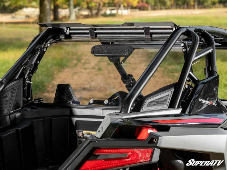 SuperATV Polaris RZR Turbo R Rear Vented Windshield - Image 4