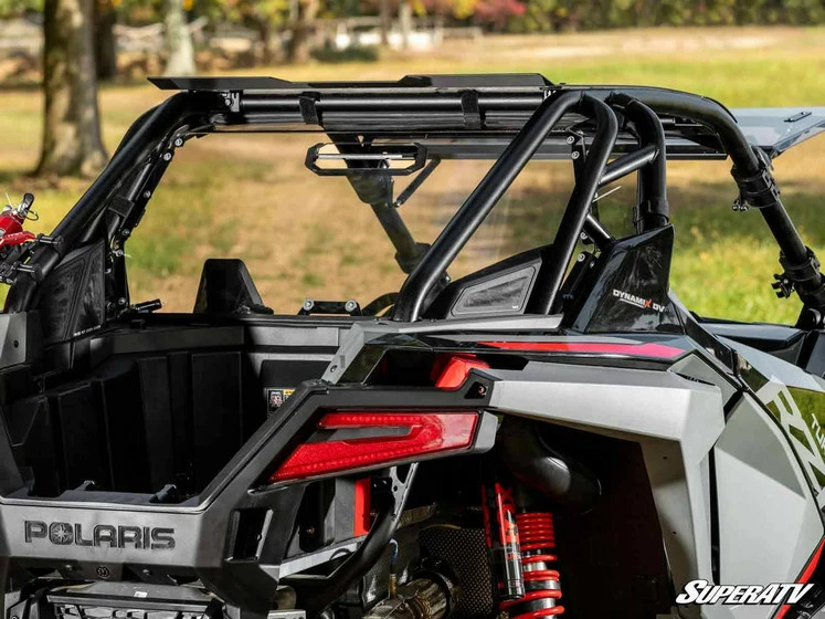 SuperATV Polaris RZR Turbo R Rear Vented Windshield - Image 8