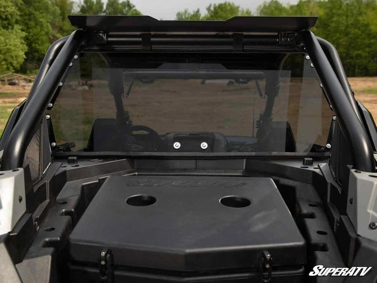 SuperATV Polaris RZR Turbo R Rear Windshield - Image 3