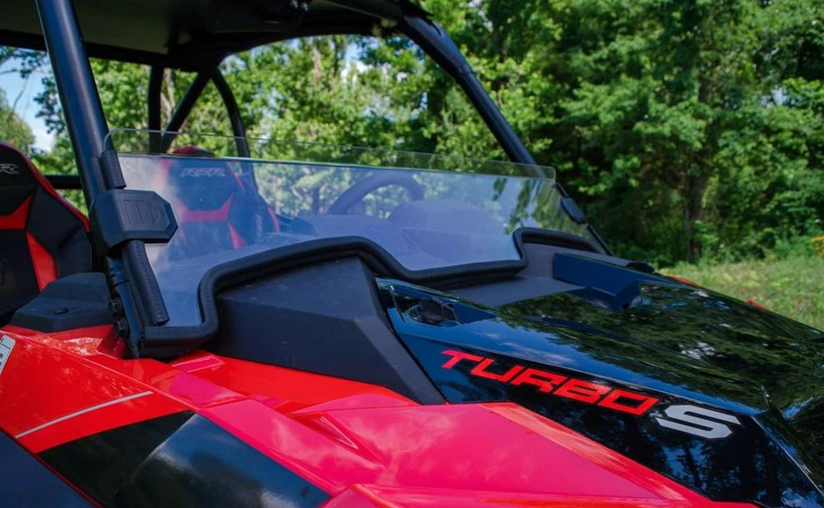 SuperATV Polaris RZR Turbo S Half Windshield - Image 3