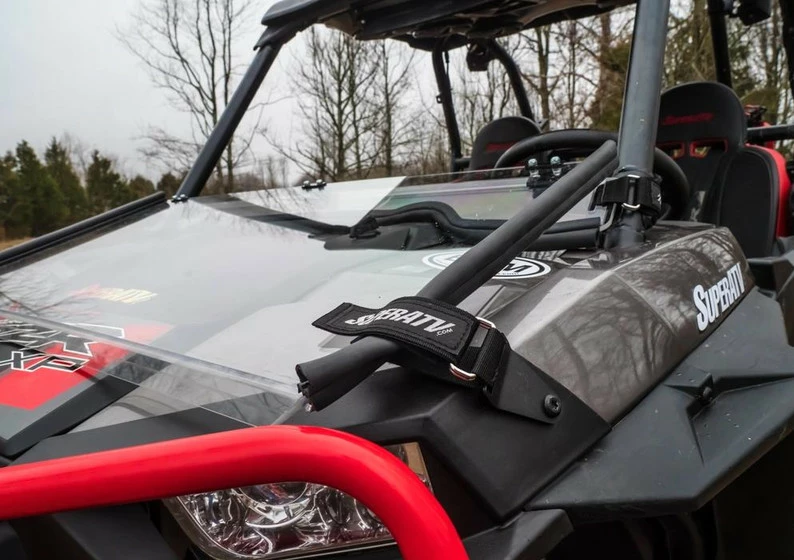 SuperATV Polaris RZR XP 1000 Scratch Resistant Flip Down Windshield - Image 4