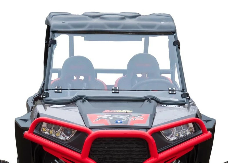 SuperATV Polaris RZR XP 1000 Scratch Resistant Flip Down Windshield