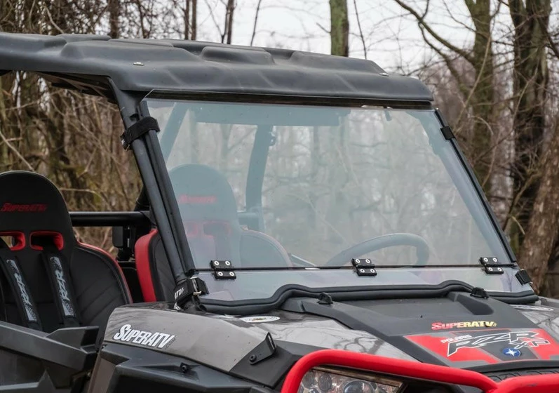 SuperATV Polaris RZR XP 1000 Scratch Resistant Flip Down Windshield - Image 5