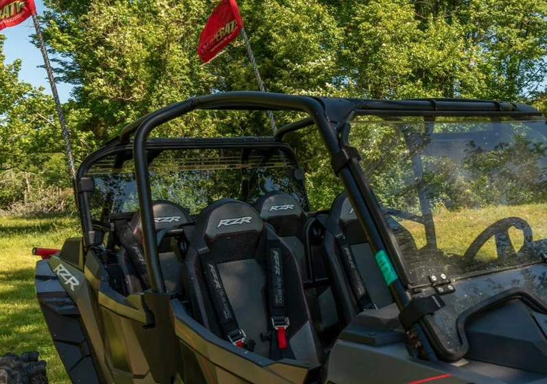 SuperATV Polaris RZR XP Turbo S Rear Windshield - Image 5
