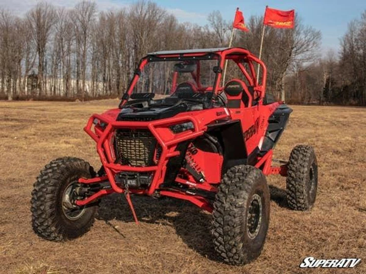 SuperATV Polaris RZR XP Turbo S Vented Full Windshield - Image 9