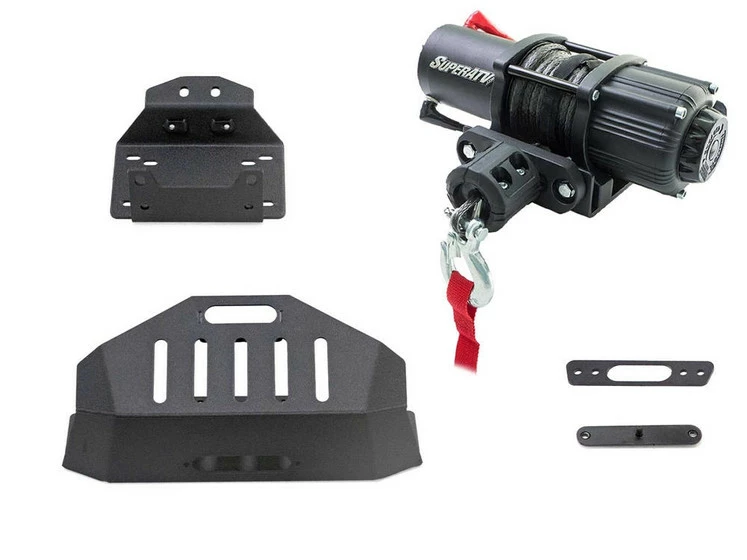 SuperATV Polaris RZR XP Turbo S Winch Mount - Image 2