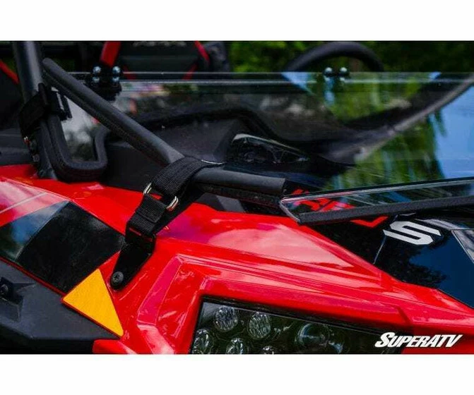 SuperATV RZR XP Turbo S Windshield (Flip Down) (Scratch Resistant) - Image 8