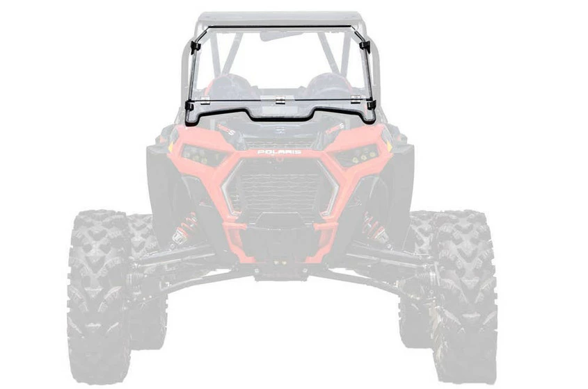 SuperATV RZR XP Turbo S Windshield (Flip Down) (Scratch Resistant)
