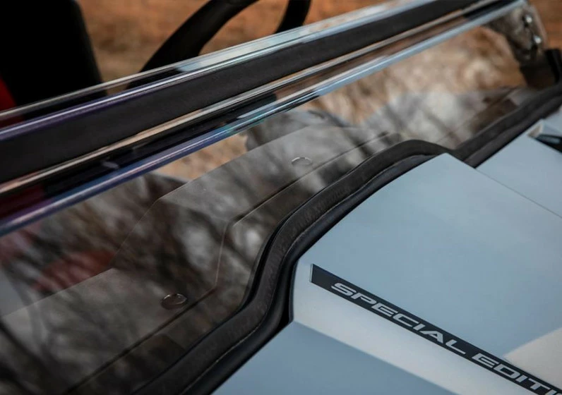 SuperATV Yamaha Wolverine X2 Scratch Resistant Flip Windshield (2019-2020) - Image 7