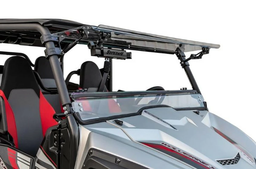 SuperATV Yamaha Wolverine X2 Scratch Resistant Flip Windshield (2019-2020)