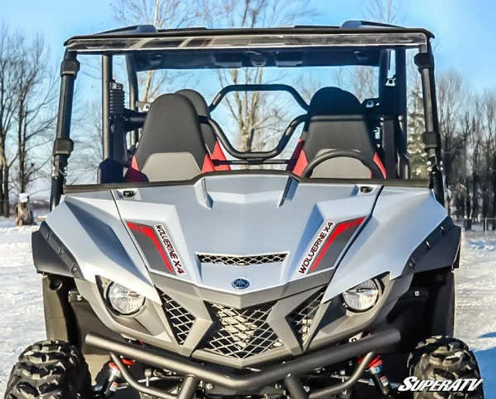 SuperATV Yamaha Wolverine X4 Windshield (Full) (Scratch Resistant) - Image 3