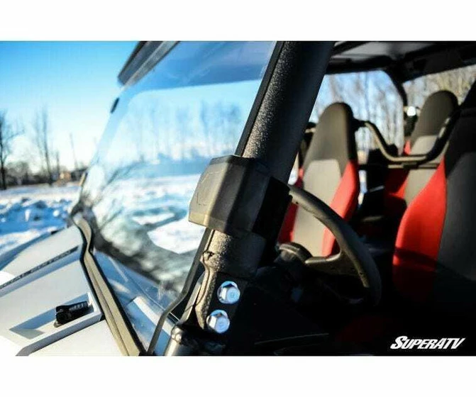 SuperATV Yamaha Wolverine X4 Windshield (Full) (Scratch Resistant) - Image 2