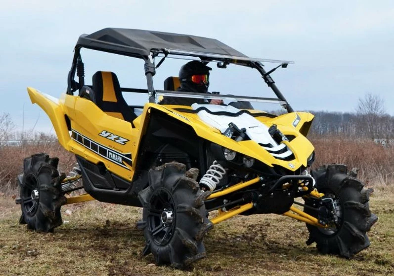 SuperATV Yamaha YXZ Scratch Resistant Flip Windshield (2019) - Image 4