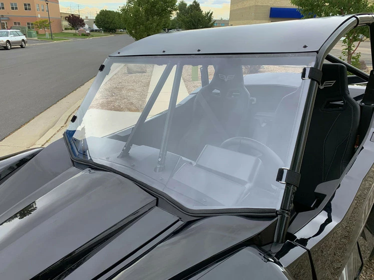 UTVZilla Artic Cat Wildcat XX Full Polycarbonate Windshield W/ Quick Straps - Image 2