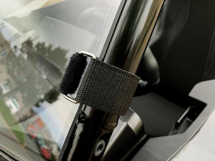 UTVZilla Artic Cat Wildcat XX Tinted Polycarbonate Half Windshield W/ Quick Straps - Image 3