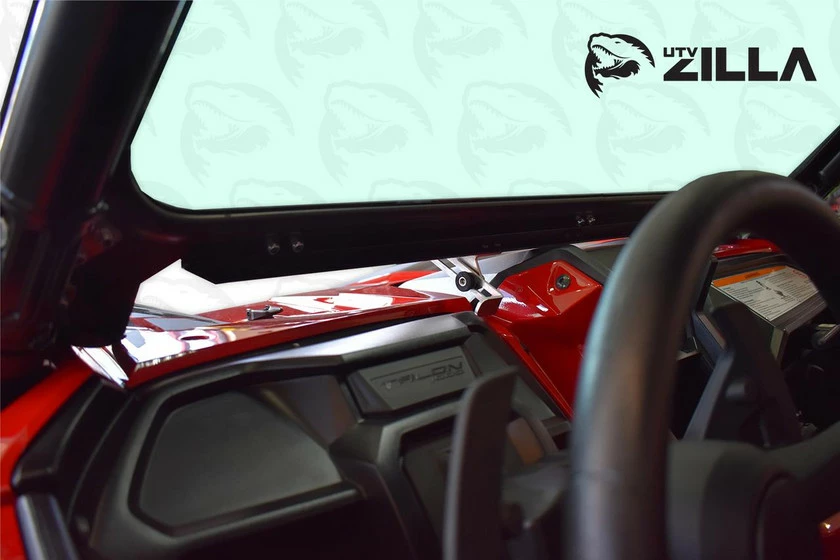UTVZilla Honda Talon Vented Full Glass Windshield W/ Wiper - Image 3