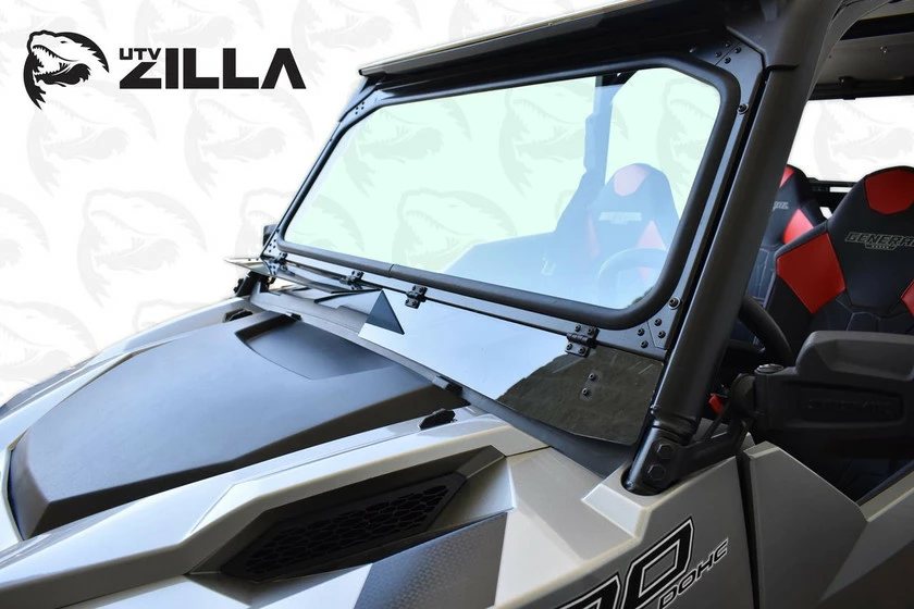 UTVZilla Polaris General Vented Glass Windshield - Image 4