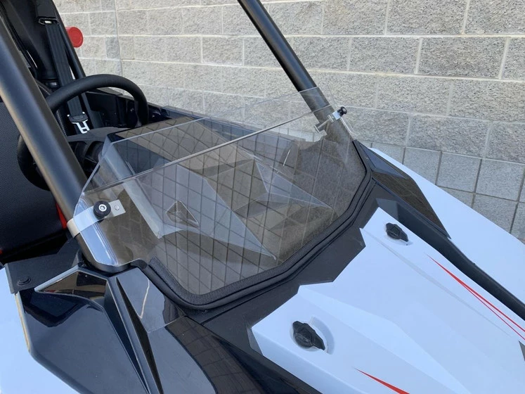 UTVZilla Polaris RZR RS1 Hard Coated Polycarbonate Half Windshield W/ Billet Clamps - Image 5