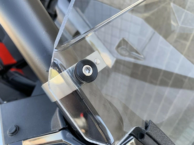 UTVZilla Polaris RZR RS1 Hard Coated Polycarbonate Half Windshield W/ Billet Clamps - Image 6