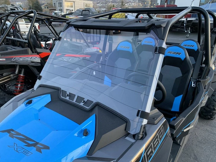 UTVZilla Polaris RZR XP 1000/Turbo Vented Full Polycarbonate Windshield W/ Quick Straps